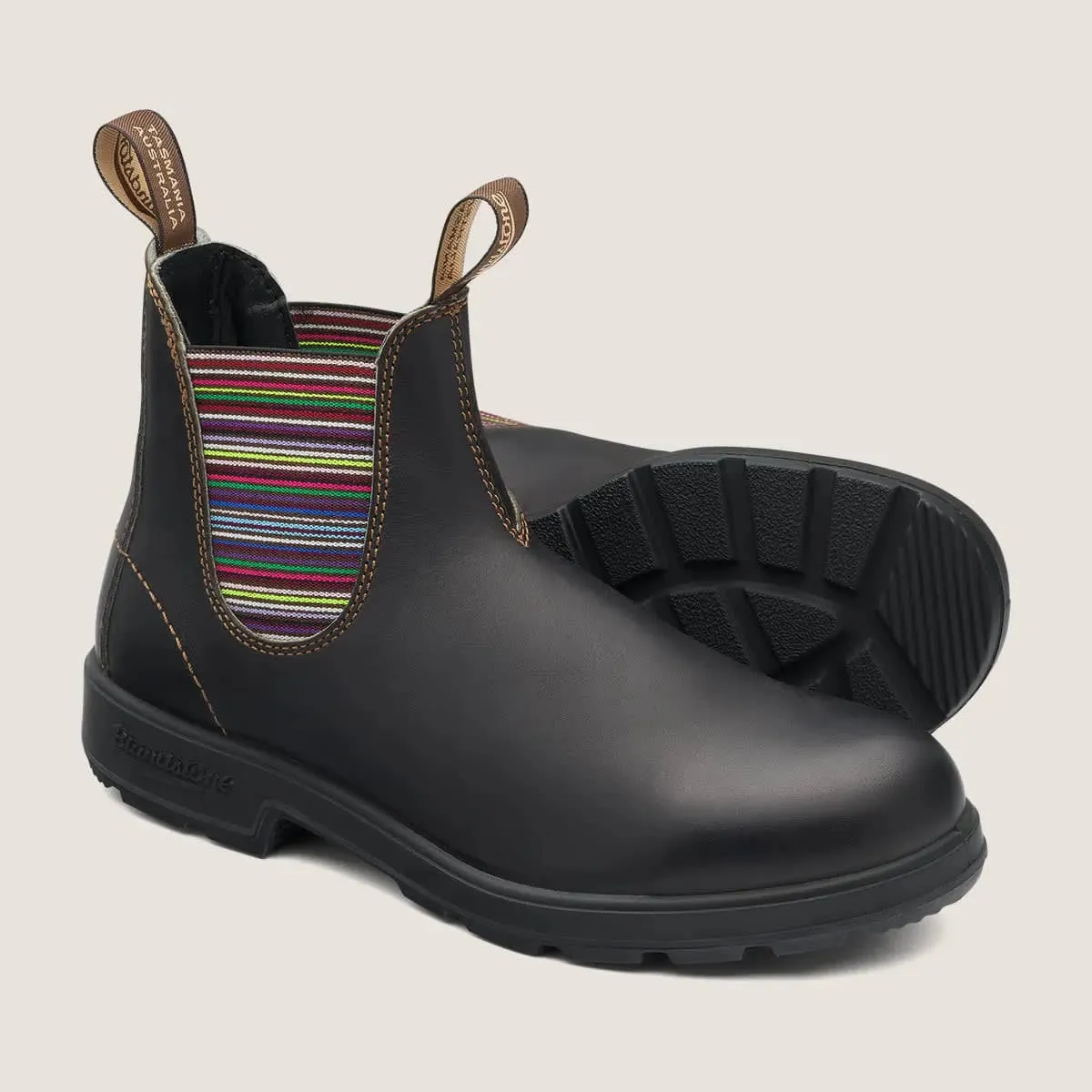 BLUNDSTONE #1409 STOUT BROWN STRIPES WMS
