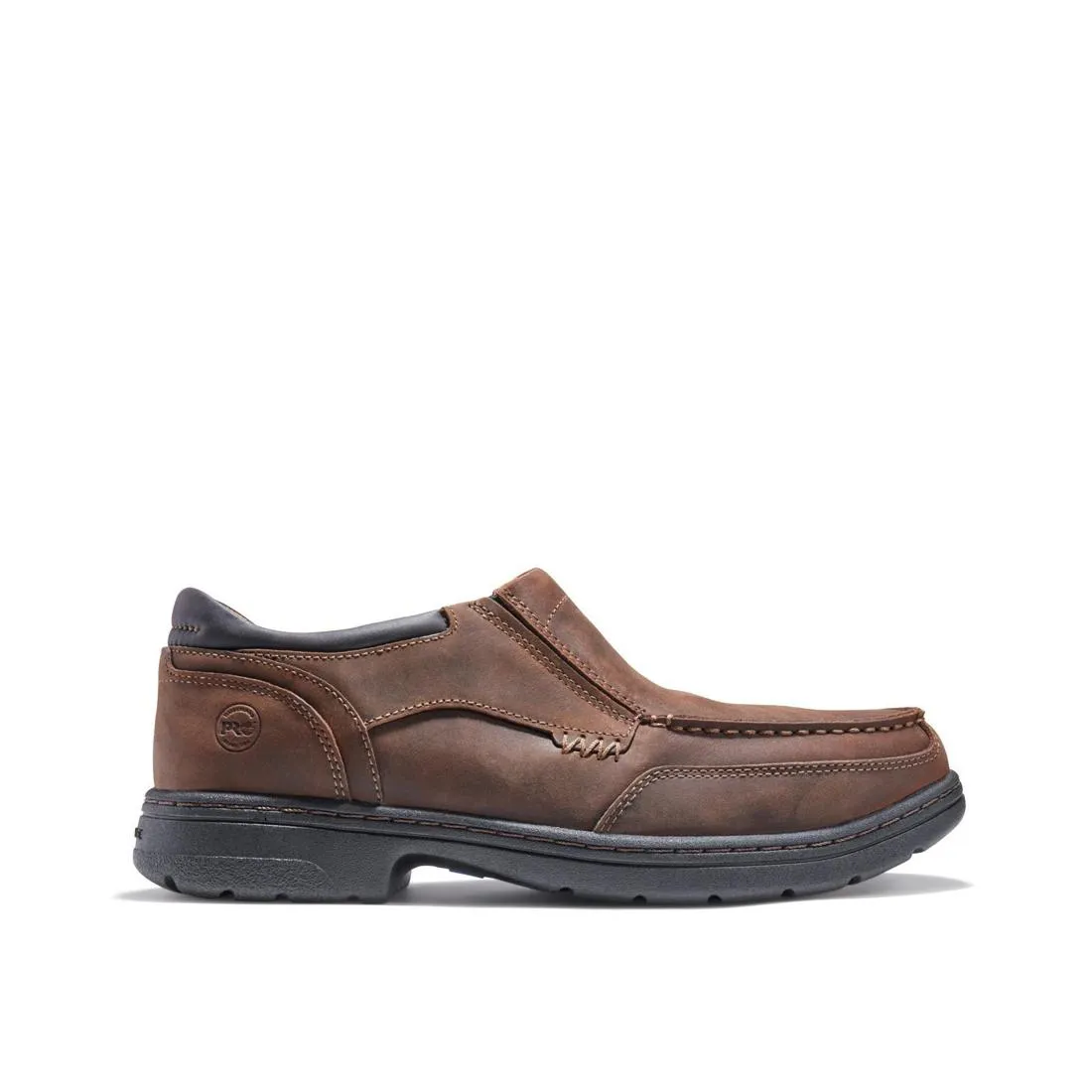 BRANSTON ALLOYTOE MOC TOE SLIPON WORK SHOE BROWN