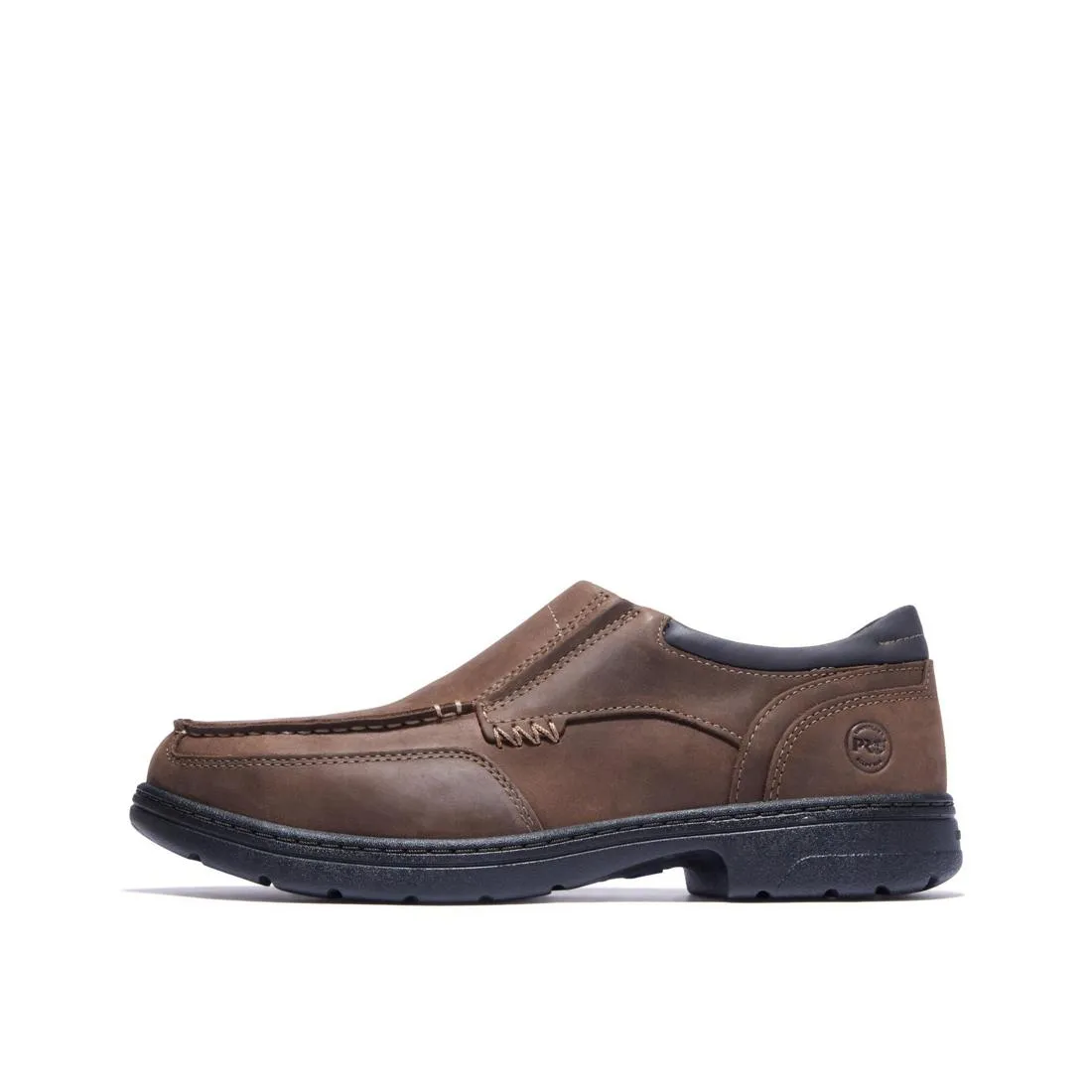 BRANSTON ALLOYTOE MOC TOE SLIPON WORK SHOE BROWN