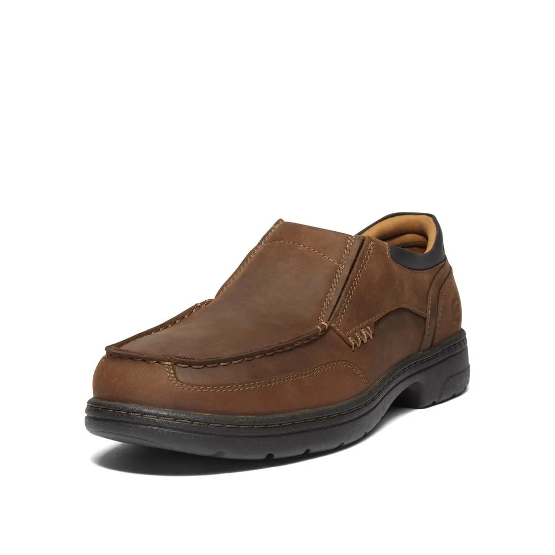 BRANSTON ALLOYTOE MOC TOE SLIPON WORK SHOE BROWN