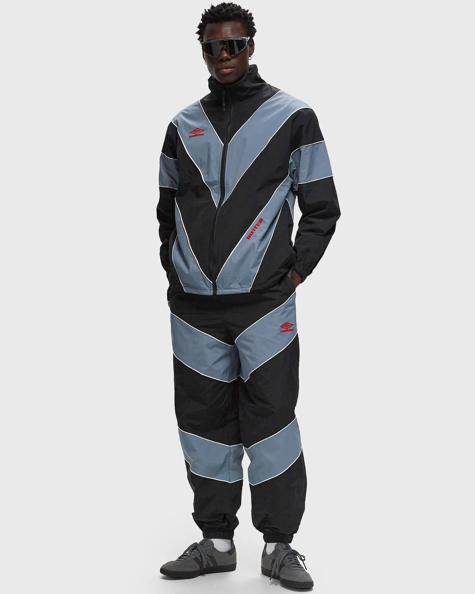 Butter Goods Umbro x Diamond Tracksuit Pants Black/Grey