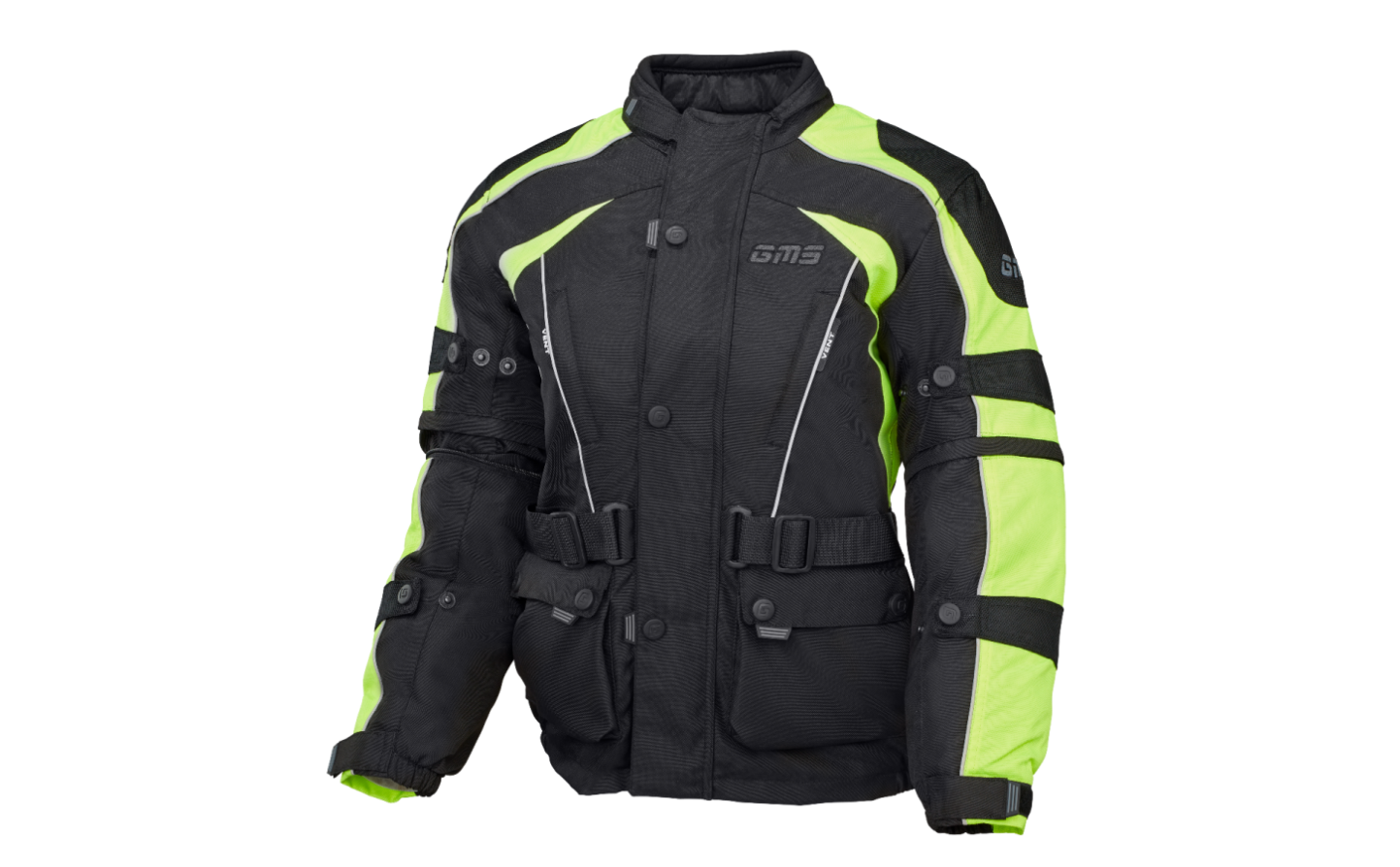 CHAQUETA GMS TWISTER KIDS NEGRO FLUOR AMARILLO |ZG51010350|