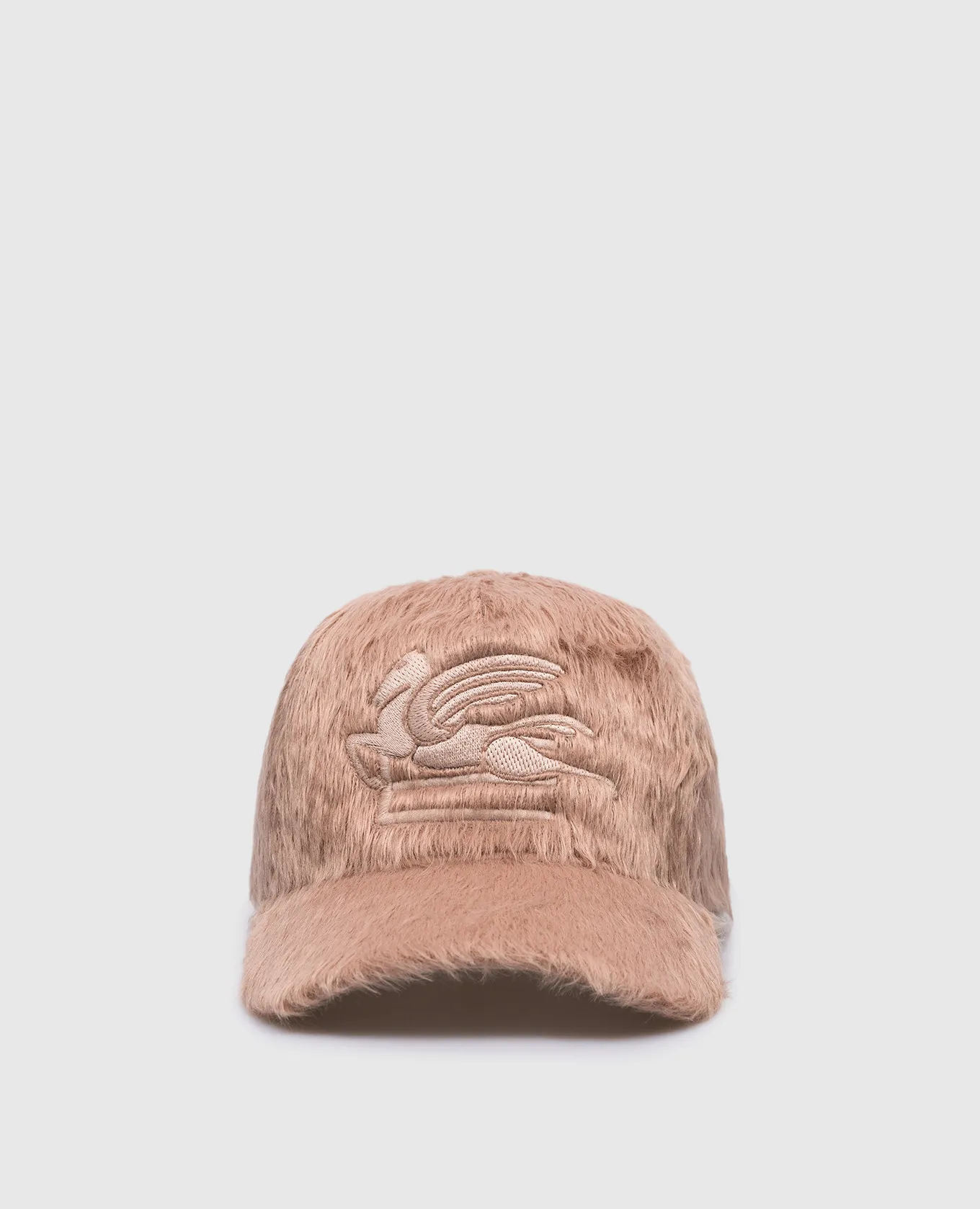 Etro Brown cap with logo emblem embroidery
