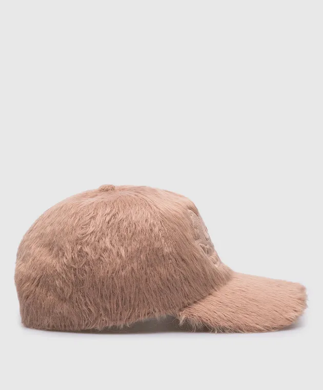 Etro Brown cap with logo emblem embroidery