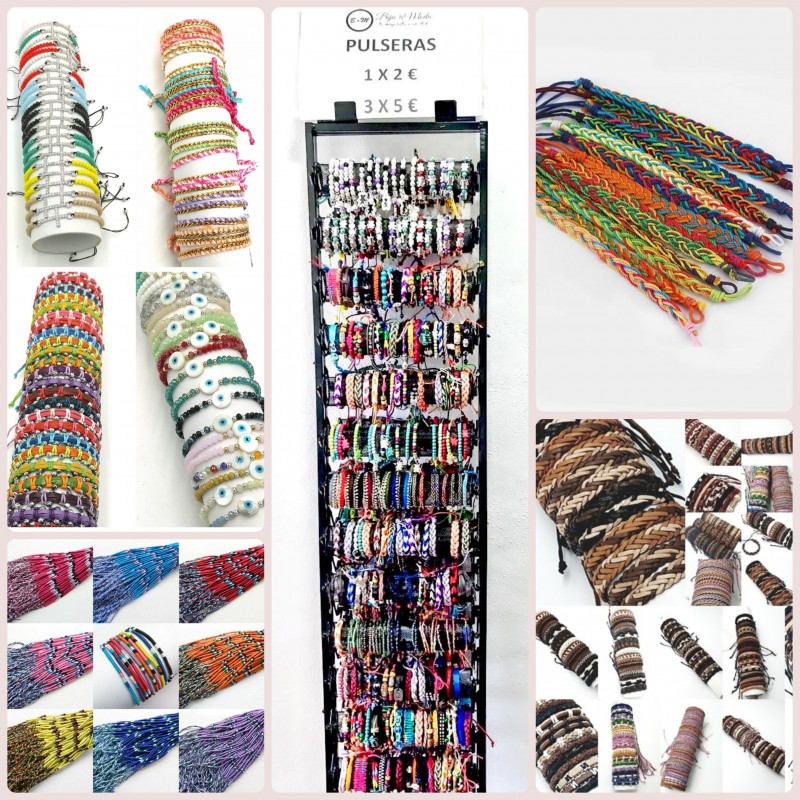 Expositor de pulseras + 500 Pulseras de Moda