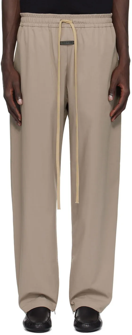 Fear of God Taupe Nylon Track Pants