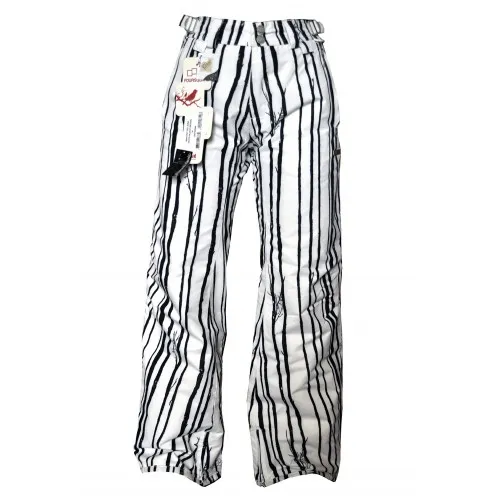 Foursquare Linda Pants White Black Woods