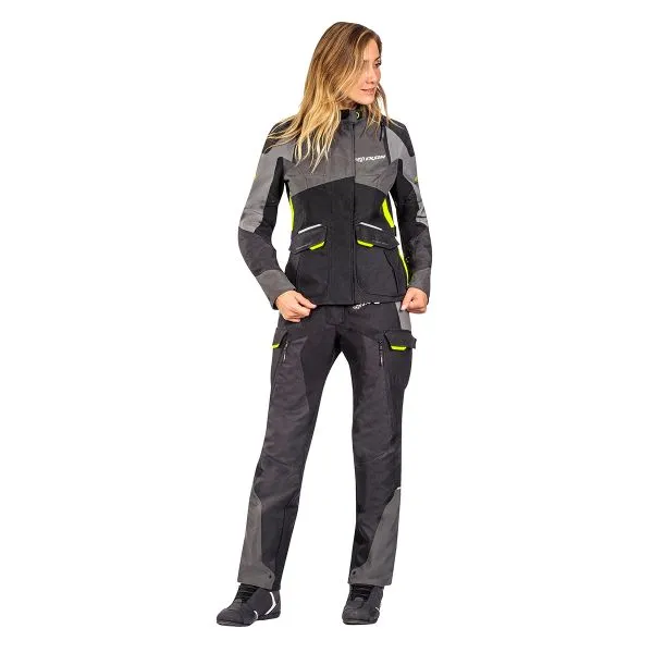 Ixon Balder Pant Black Grey Bright Yellow 