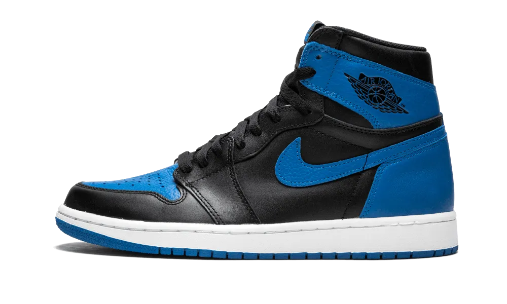 JORDAN 1 RETRO  BLACK ROYAL BLUE
