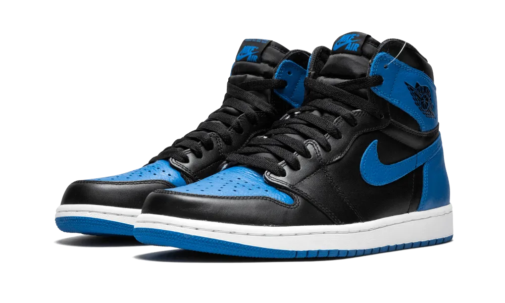 JORDAN 1 RETRO  BLACK ROYAL BLUE