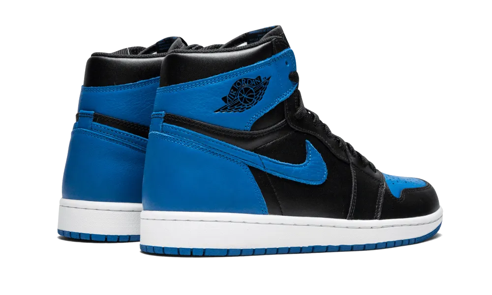 JORDAN 1 RETRO  BLACK ROYAL BLUE