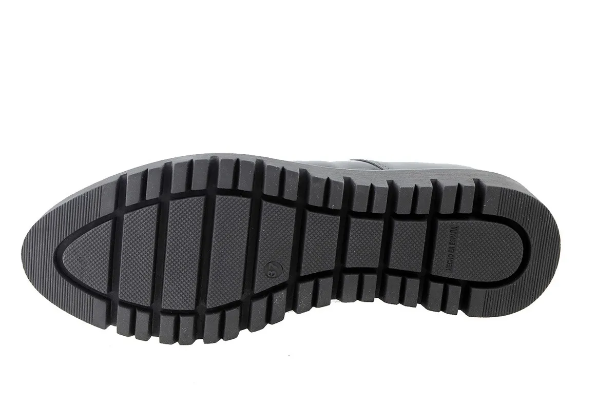LACEUP SHOE GREY PATENT