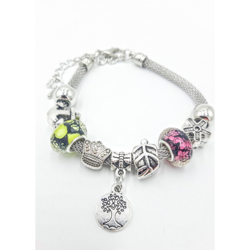 Lote Pulseras Estilo Pandora Mix Style