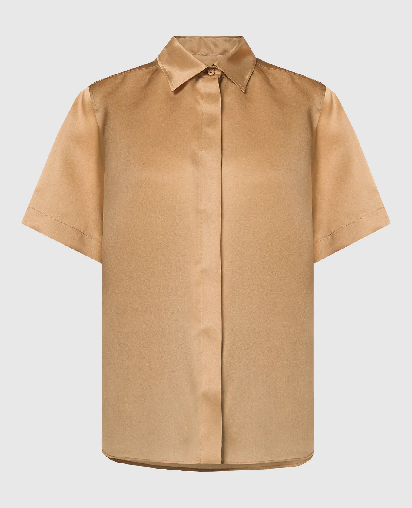 Max Mara ACANTO brown silk blouse