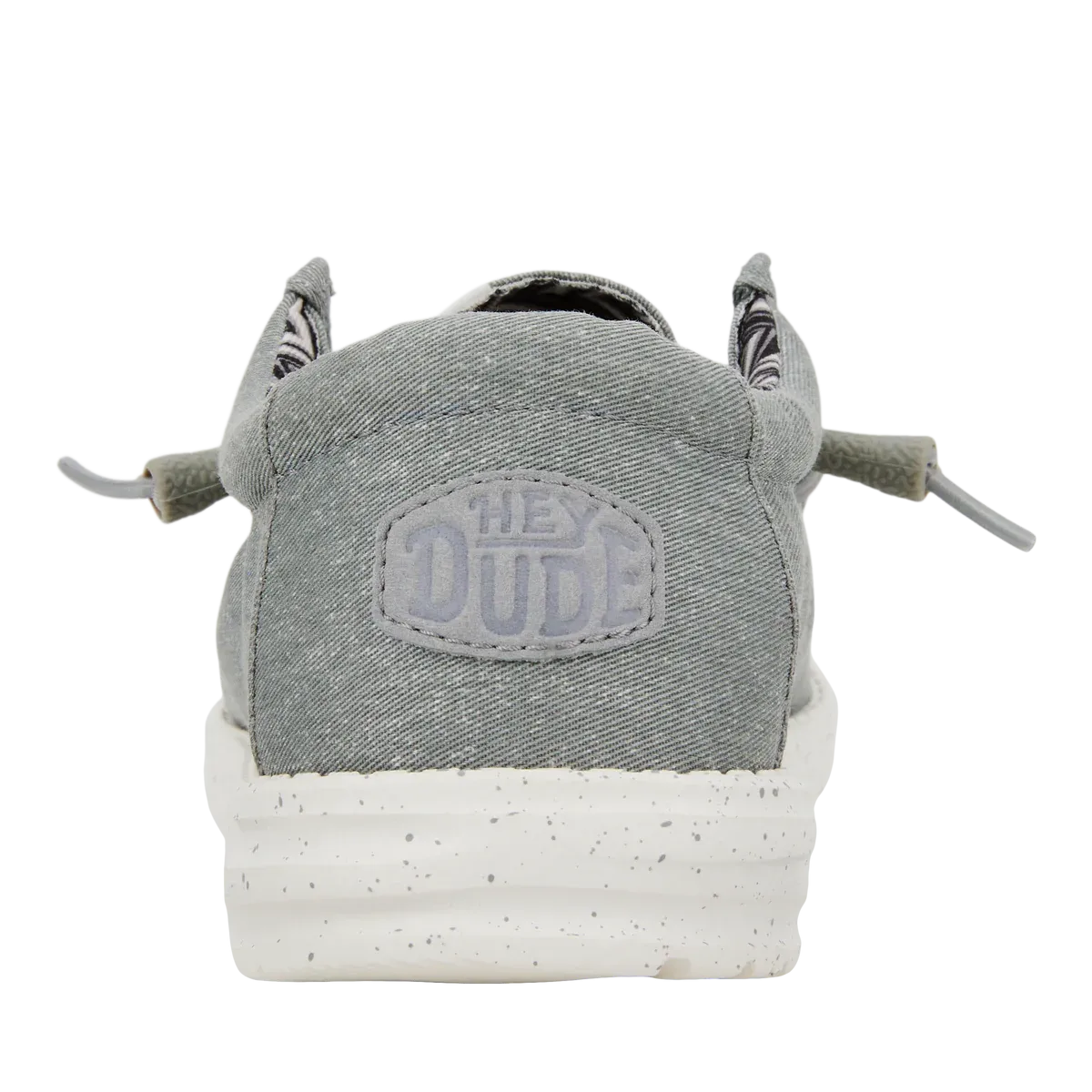MEN'S HEY DUDE WALLY STRETCH CANVAS LIGHT GREY