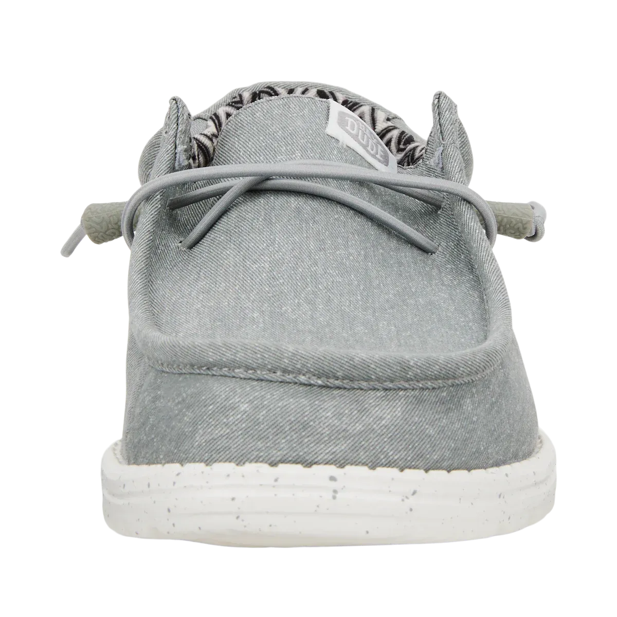 MEN'S HEY DUDE WALLY STRETCH CANVAS LIGHT GREY
