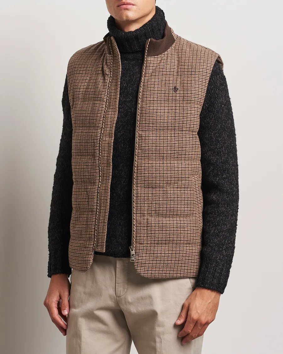 Morris Welch Wool Gilet Brown