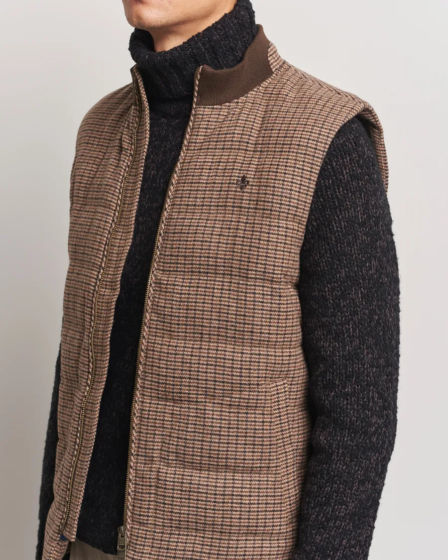 Morris Welch Wool Gilet Brown