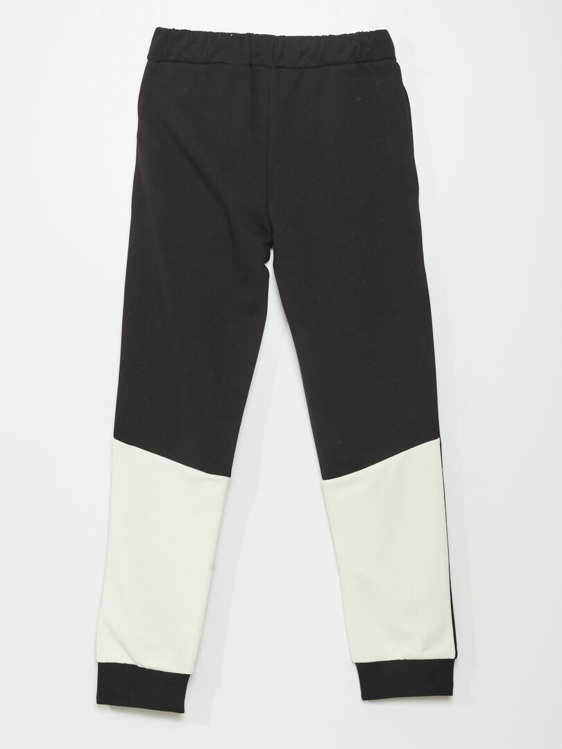 PANTALóN DEPORTIVO CON CINTURA ELáSTICA Y ESTAMPADO  NEGRO