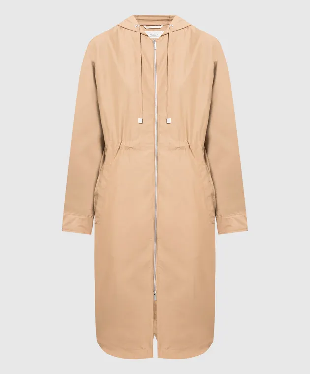 Peserico Brown cloak with monil chain