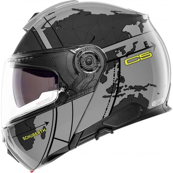 SCHUBERTH C5 GLOBE GREY + KIT BLUETOOTH SC2 C5  E2 