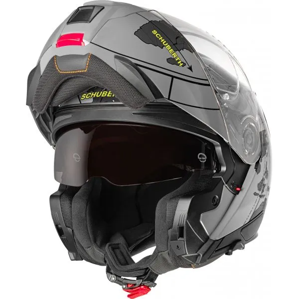 SCHUBERTH C5 GLOBE GREY + KIT BLUETOOTH SC2 C5  E2 