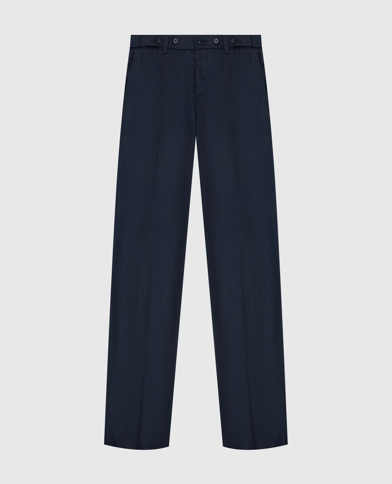 Stefano Ricci Children's blue pants made of wool and cashmere