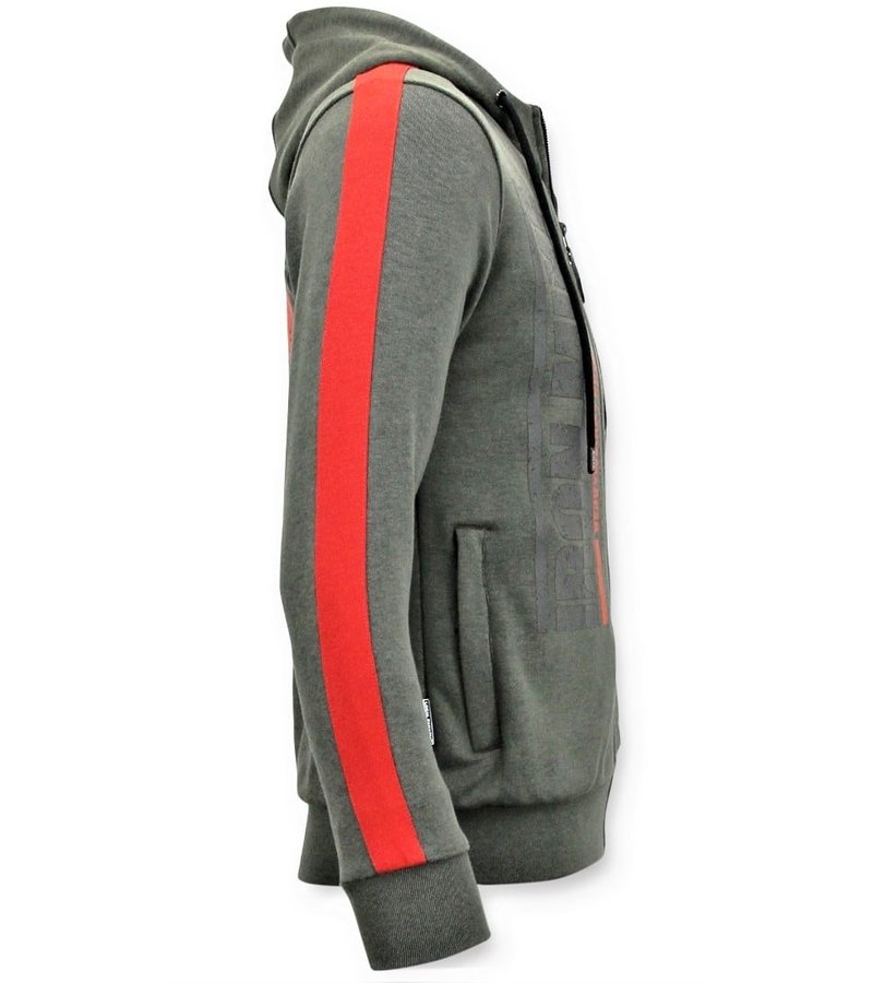 SUDADERAS CON CREMALLERA  TYSON BOXING IRON MIKE CHAQUETA  VERDE