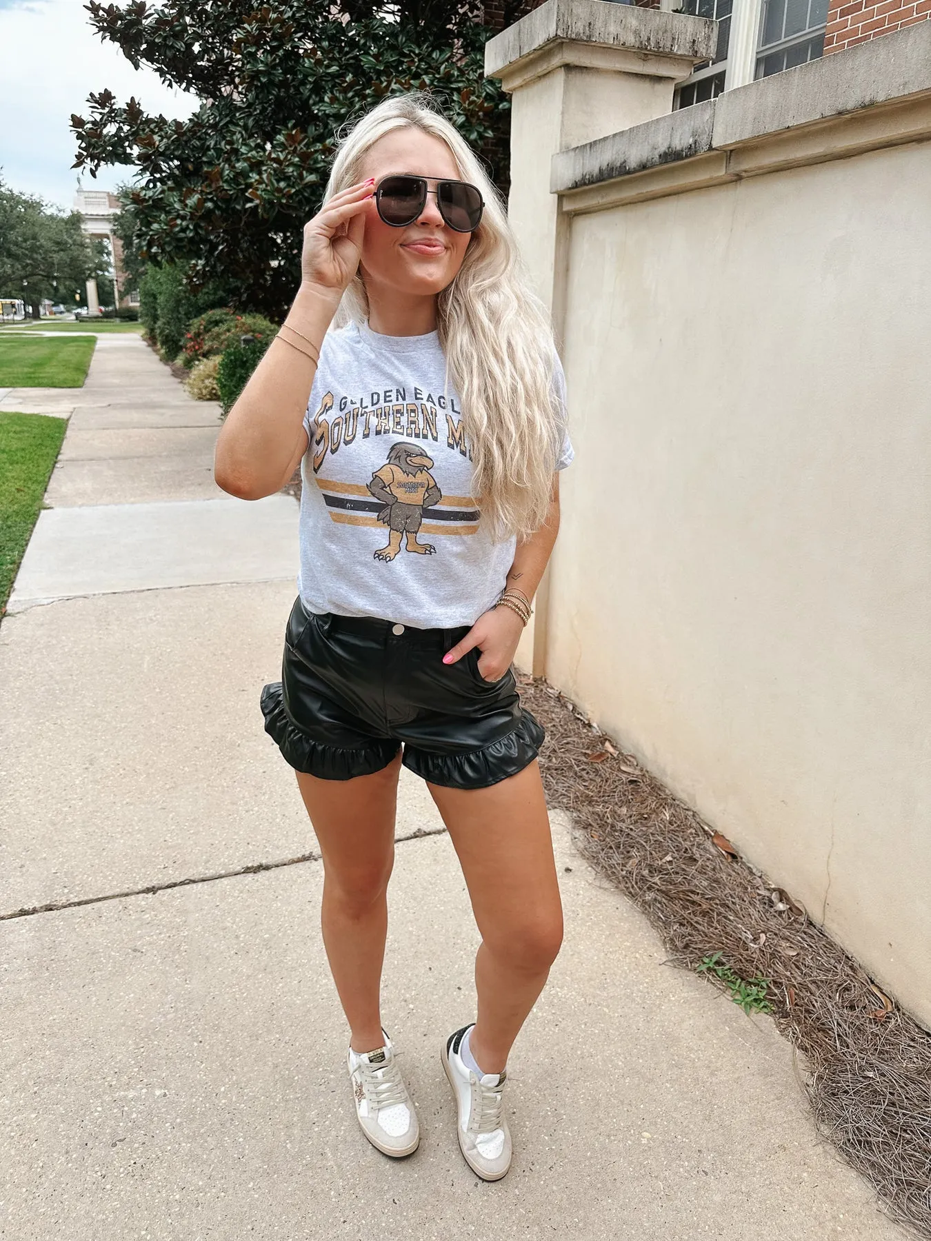 USM EAGLES RETRO TEE